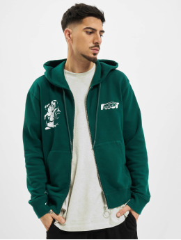 Off-White Zip Hoodie Kiss 21 Slim grün