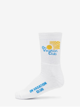 On Vacation Socks Sun Resor white