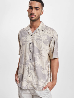 Only & Sons Skjorter Den Life Relaxed Wash Doodle hvit