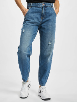 Only Jean large coupe droite Troy Hw Carrot Ankle Dot311 bleu