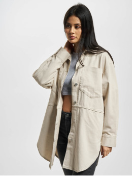 Only Kauluspaidat Drew Canvas Shacket beige