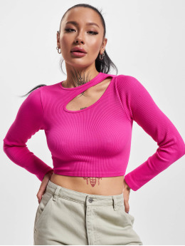Only Langermet Gwen Rib Crop Cut lyserosa
