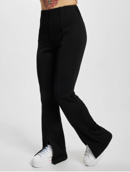 Only Legging Fiona Rib Slit schwarz