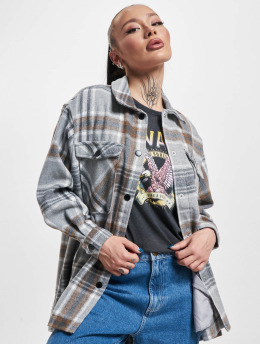 Only Lightweight Jacket Ellene Valda Check grey