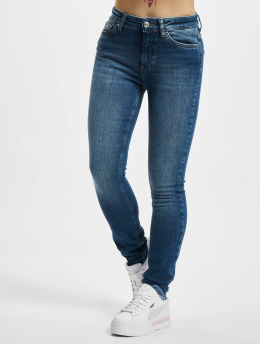 Only Skinny Jeans Blush Mid Ankle Raw Rea194 niebieski