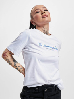 Only T-shirts Celine Boxy Embroidered hvid