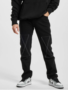 PEGADOR Jean large Thadon Wide Loose Fit noir