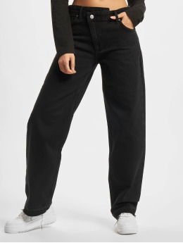 PEGADOR Løstsittende bukser Shaw Asymmetrical Loose svart