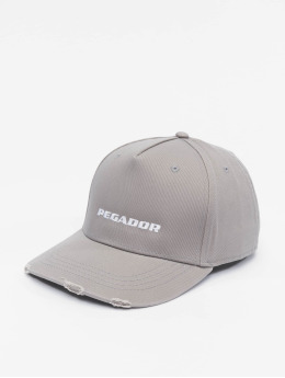 PEGADOR Snapback Caps Reo Destroyed  grå