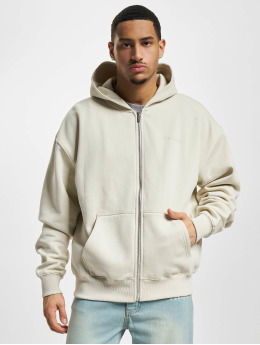 PEGADOR Sweat capuche zippé Colne Logo Oversized Vintage  beige