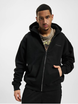 PEGADOR Sweat capuche zippé Colne Logo Oversized Vintage noir