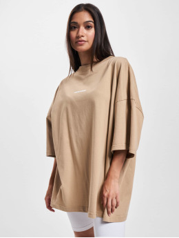 PEGADOR T-Shirt Culla Logo Heavy Oversized brown