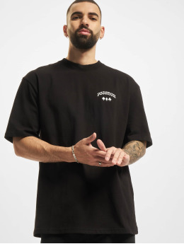 PEGADOR T-Shirty Flush Oversized czarny