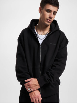 PEGADOR Zip Hoodie Logo Oversized schwarz