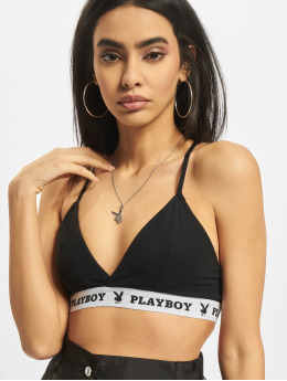 Playboy x DEF Undertøj Ladies Triangle Logo sort