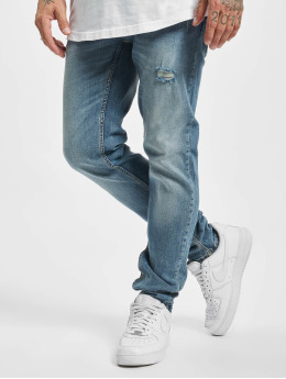 Redefined Rebel dżinsy przylegające RRStockholm Destroy Slim Fit niebieski