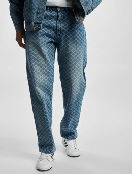 Redefined Rebel Loose fit jeans Tokyo Print Loose blauw