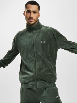 Sean John Transitional Jackets Script Logo Essential Velours oliven