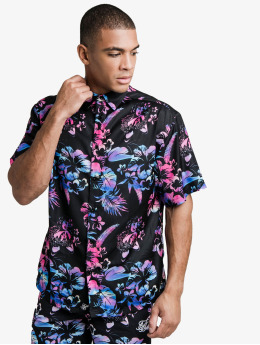 Sik Silk Hemd Hawaii Resort Shirt schwarz