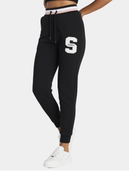 Sik Silk Sweat Pant Varsity Logo Joggers black