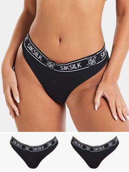 Sik Silk Underwear Thong (Pack of 3) black
