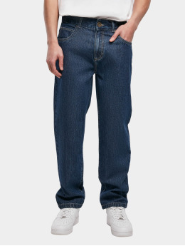 Southpole Slim Fit Jeans Spray Logo Denim blå