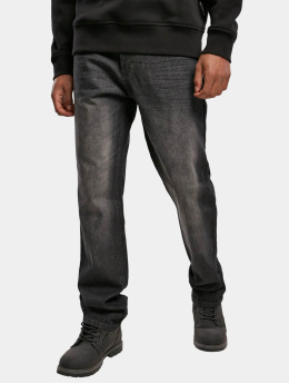 Southpole Straight Fit Jeans Streaky Basic Denim Regular Fit black