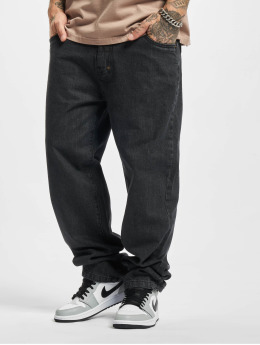 Southpole Straight Fit Jeans Embossed Denim schwarz