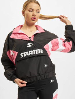 Starter Lightweight Jacket Ladies Colorblock Halfzip black