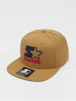 Starter Snapback Caps Color Logo bezowy