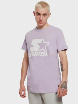 Starter T-Shirty Logo fioletowy