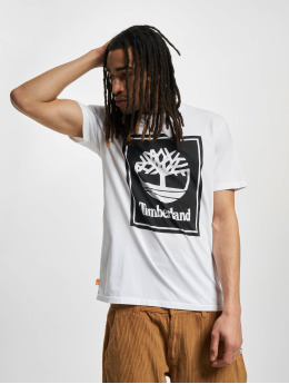 Timberland T-Shirt Stack Logo blanc