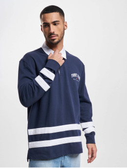 Tommy Hilfiger Poloshirt Relaxed Varsity Rugby blau