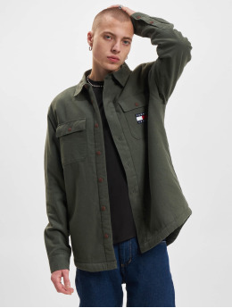 Tommy Jeans Hemd Sherpa Lined  grün