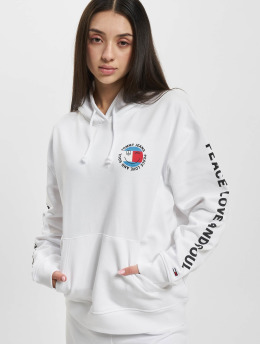 Tommy Jeans Hoodie Peace Smiley white