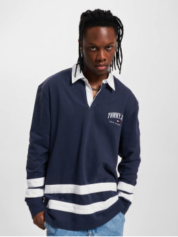 Tommy Jeans Poloshirt Relaxed Varsity Rugby  blau