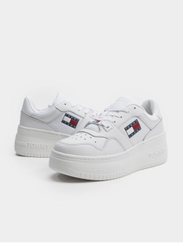 Tommy Jeans Sneakers Retro Basket Flatform hvid