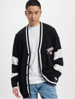 Tommy Jeans Strickjacke Oversize College 85 schwarz
