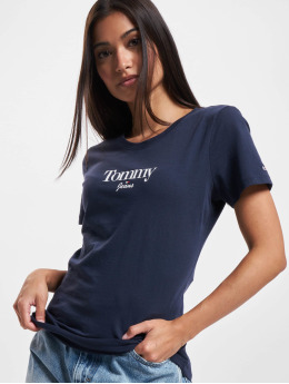 Tommy Jeans T-Shirt Skinny Essential Logo 1 blau