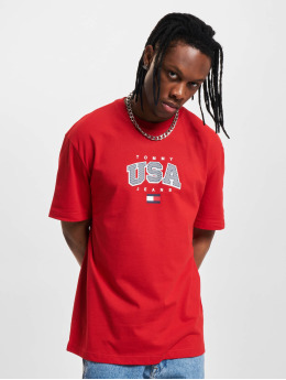 Tommy Jeans T-Shirt Clsc Modern Sport Usa rot
