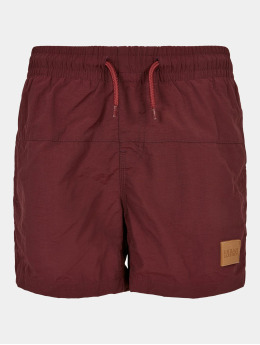 Urban Classics Badeshorts Boys Block  rot