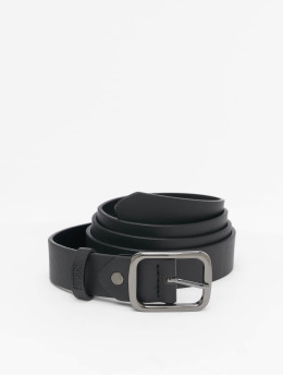 Urban Classics Bälte Synthetic Leather Thorn Buckle Business  svart