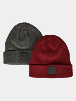 Urban Classics Beanie Logopatch Kids 2-Pack  grijs