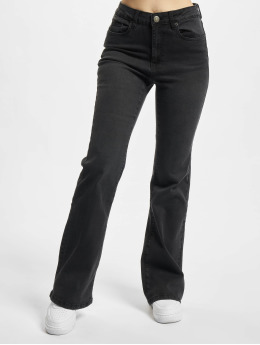 Urban Classics Bootcut Jeans Ladies High Waist Flared Denim  black