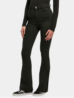 Urban Classics Bootcut jeans Ladies Super Stretch Bootcut Denim svart