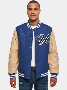 Urban Classics College jakke Big U College  blå