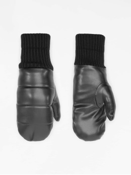Urban Classics Gants Puffer Imitation Leather noir