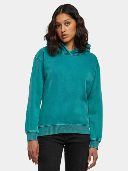 Urban Classics Hoodie Stone Washed  green