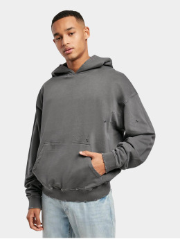 Urban Classics Hoodie Distressed svart