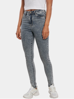 Urban Classics Jean taille haute High Waist bleu